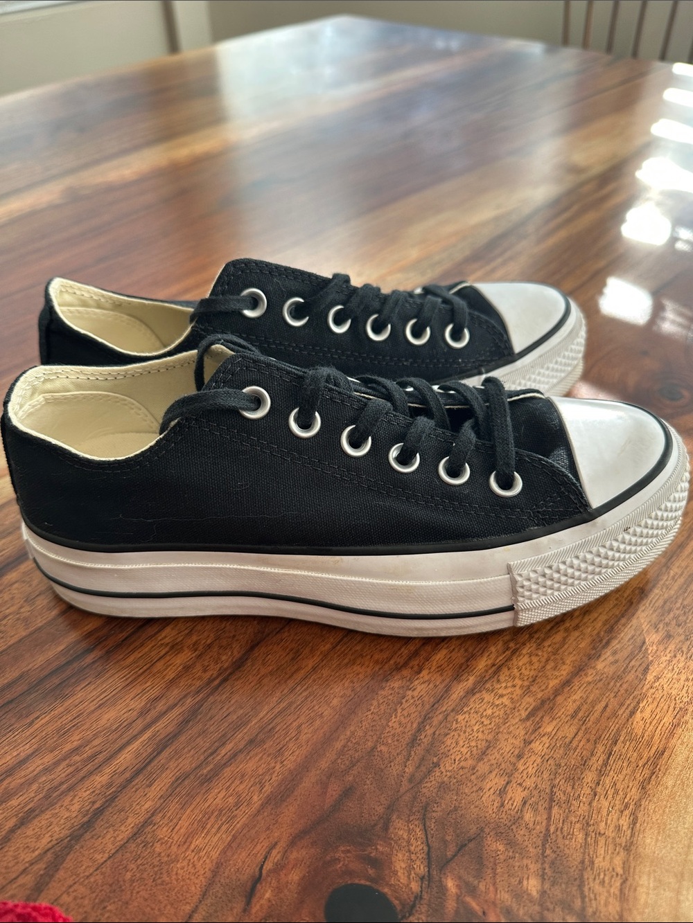 Converse Black and White Low-Top Sneakers - Picture 5 of 7